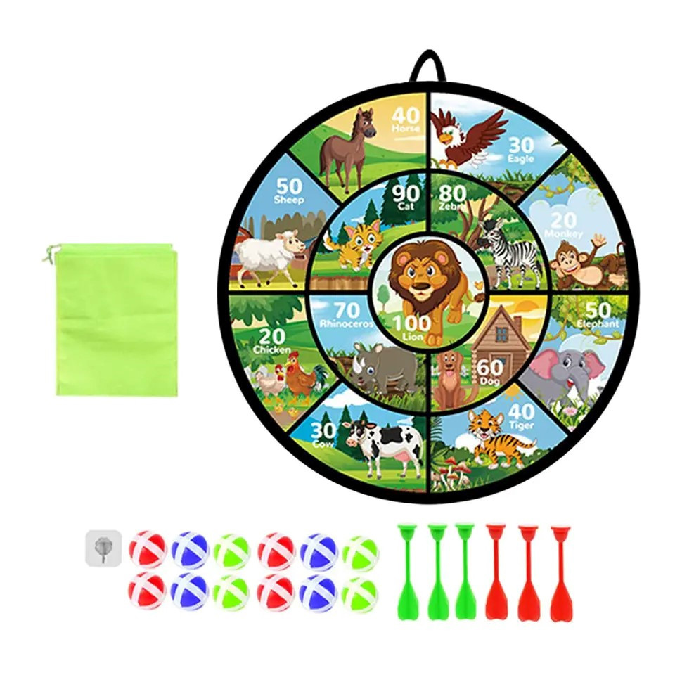 Animal Shaped Dartboard with Sticky Ball