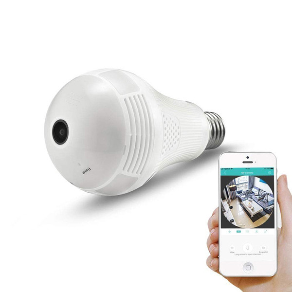 Bulb 360 Degree Panoramic WiFi IP Camera