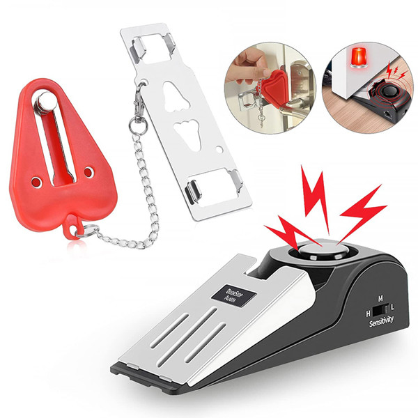Portable Door Lock & Door Stop Alarm