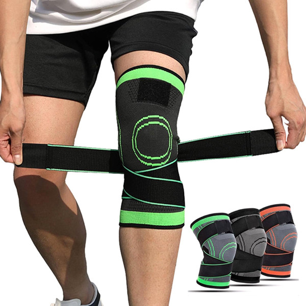 Knee Compression Sleeve with Patella Straps