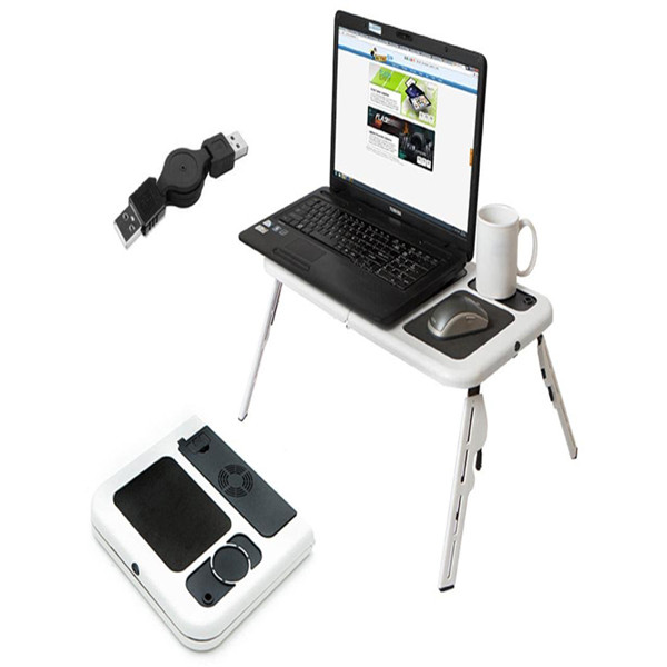 Portable Laptop Table Desk, Adjustable Height E-Table