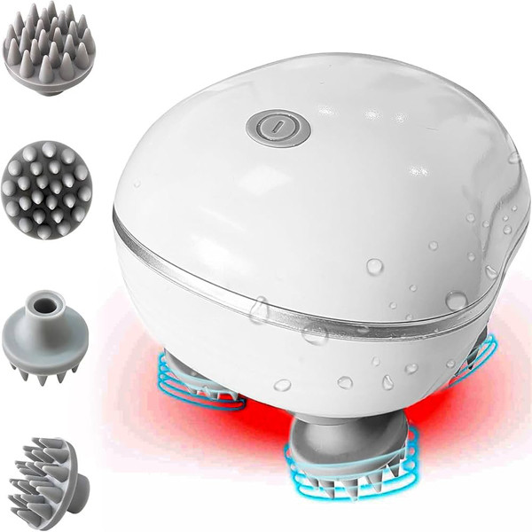 Smart Scalp Massager With Red Light Therapy by Latfu