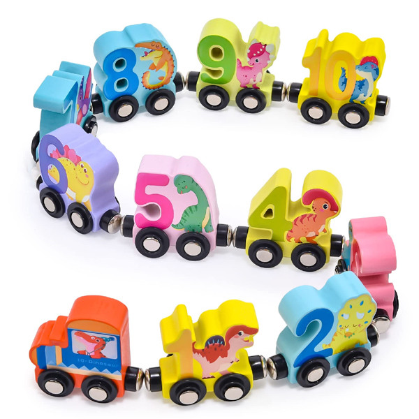 Education Montessori Magnetic Wooden Classic Train