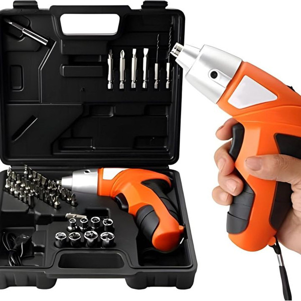 Cordless Power Screwdriver Kit Rechargeable Electric 45pcs Cordless Drill Sets