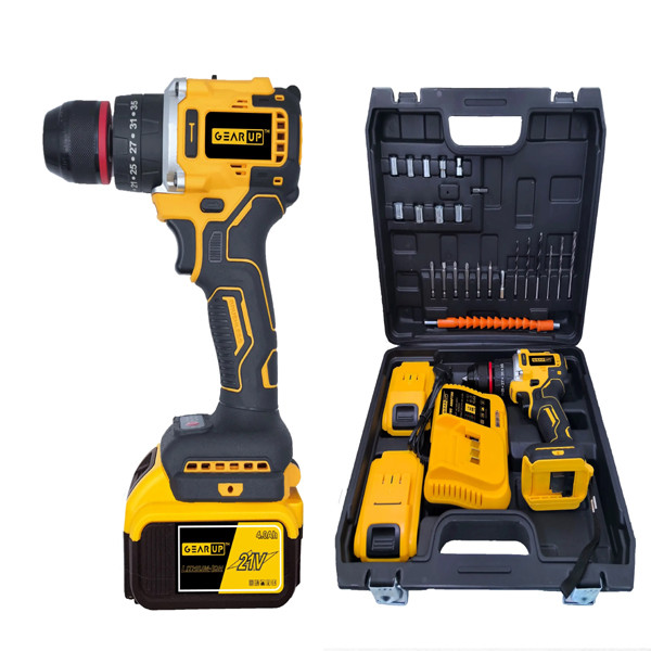 GearUP Cordless Powerfull Hand Drill with Brushless Motor