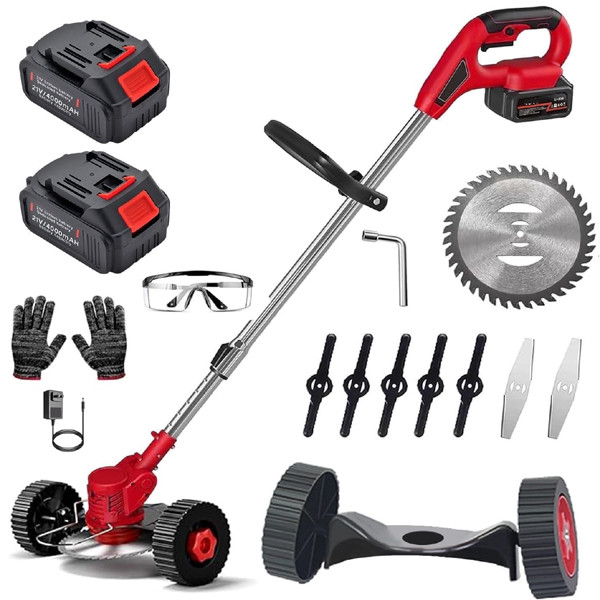 Rechargeable Grass Cutter With Wheel